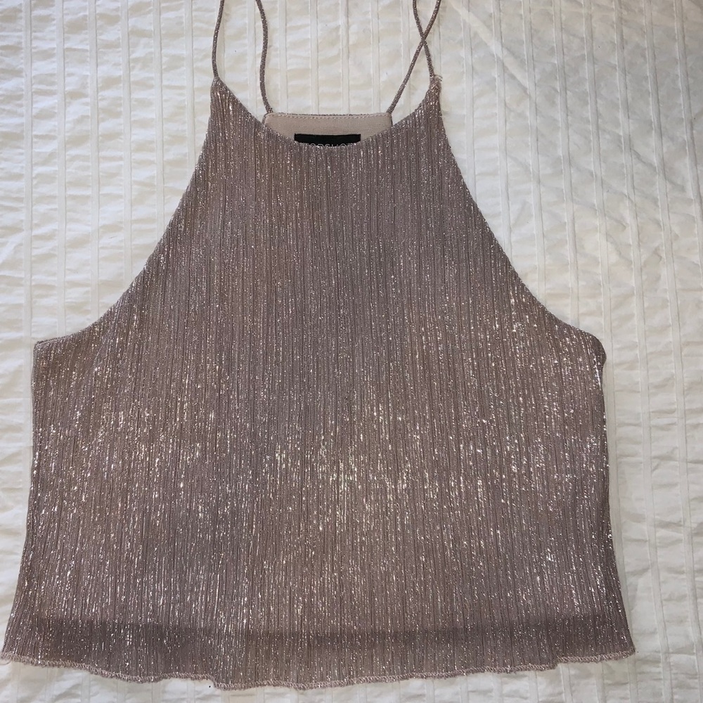 Topshop Sparkly Tank Top